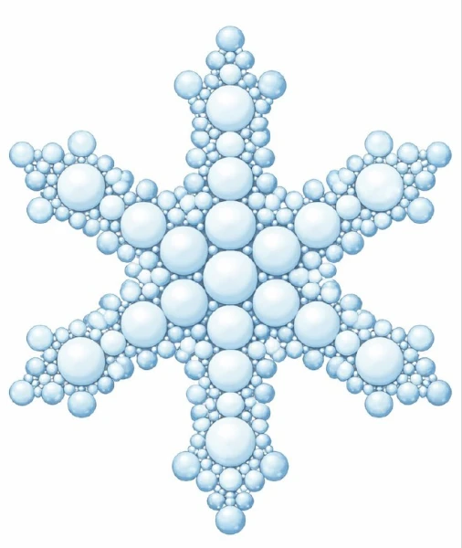 Schneeflocke verzieren