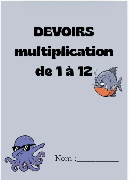 Dossier de devoirs sur la multiplication