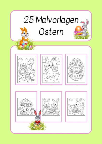 25 Malvorlagen Ostern