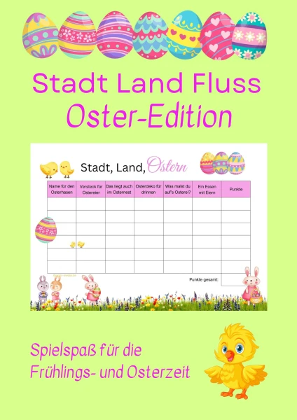 Stadt Land Fluss - Frühlings- und Oster Edition