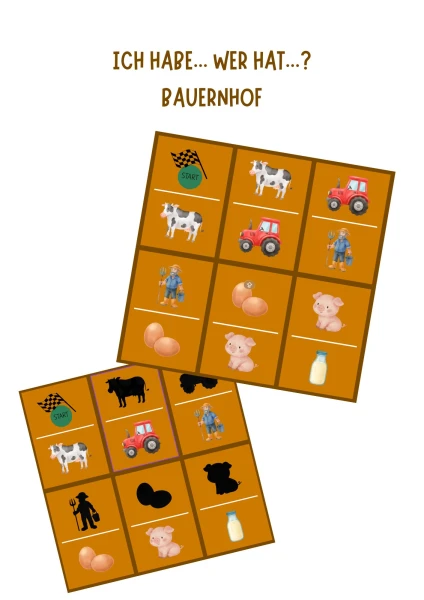 Ich habe... wer hat..? Bauernhof
