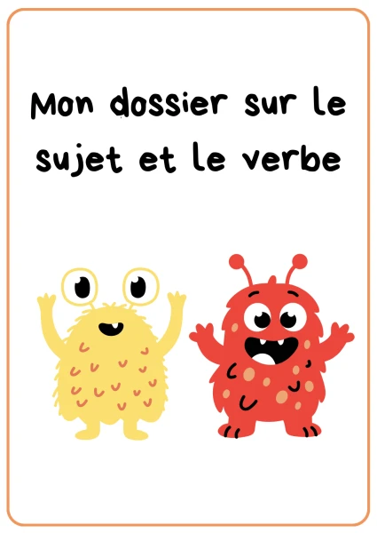 Dossier sujet / verbe