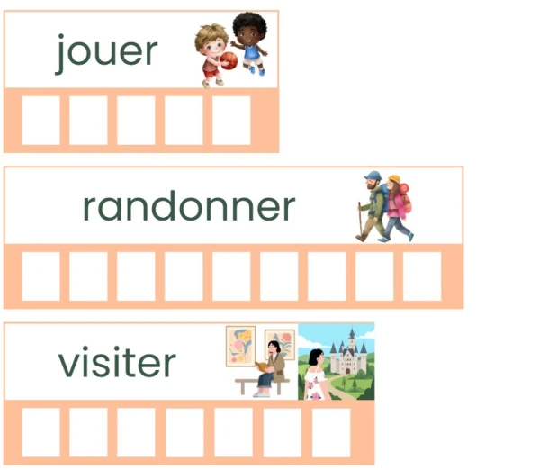 Copie de mots sur l'été
