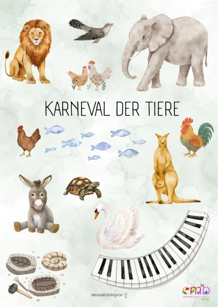Rhythmuskarten - Karneval der Tiere