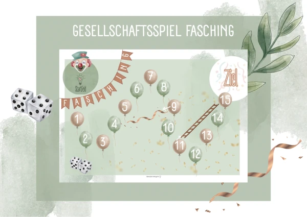 Gesellschaftsspiel Fasching, Karneval