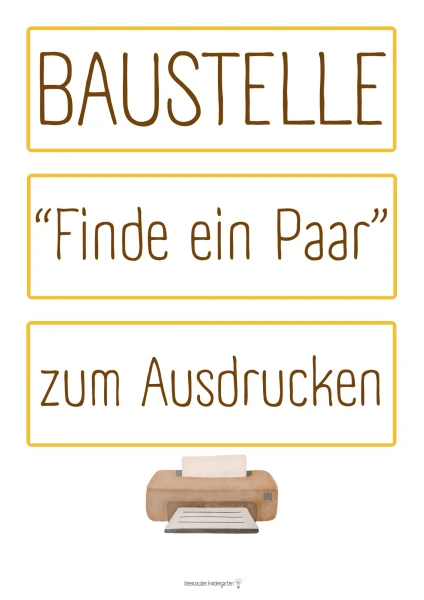 Finde ein Paar – auf der Baustelle 🚧👷