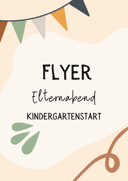 2 Flyer zum Kindergartenstart
