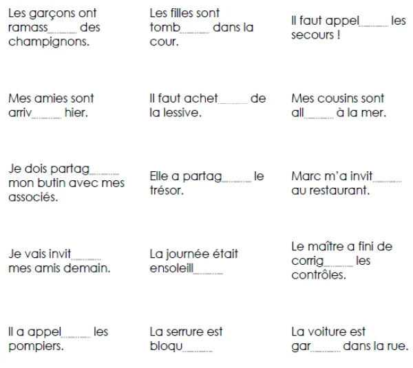 6H - Conjugaison - Module 5 - Accord du participe passé