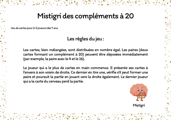 Mistigri des compléments à 20