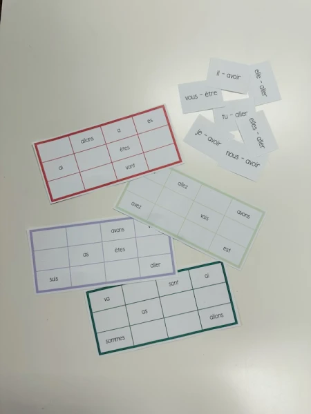 Loto des verbes être, avoir et aller