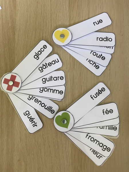 Cartes d’ordre alphabétique – même première lettre (2 niveaux)