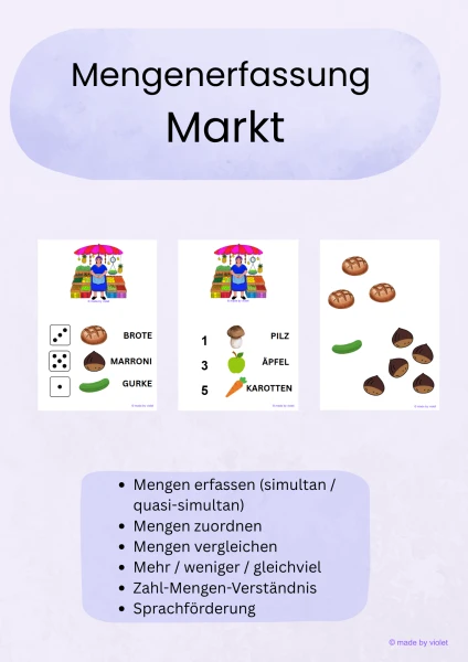 Markt - Einkaufen - Einkaufsliste