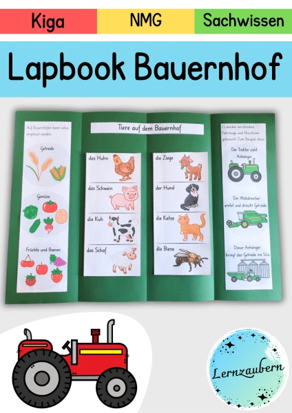 Lapbook Bauernhof für den Kindergarten