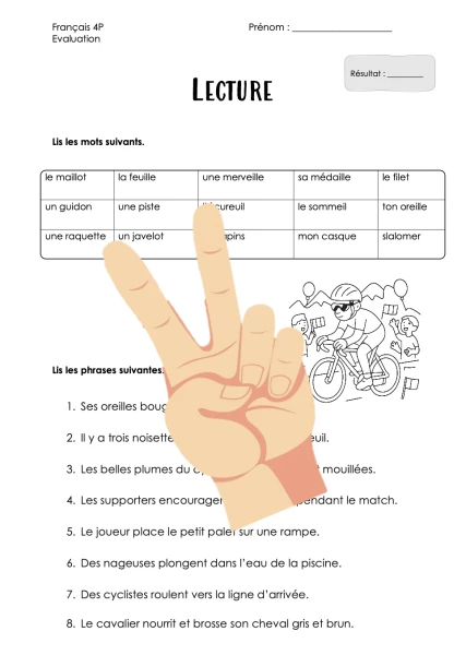 évaluation de lecture