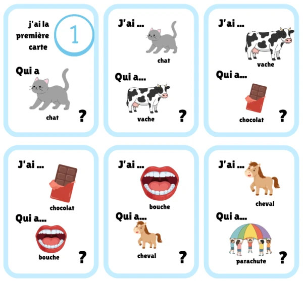 J'ai ... qui a ... ? (son ch)