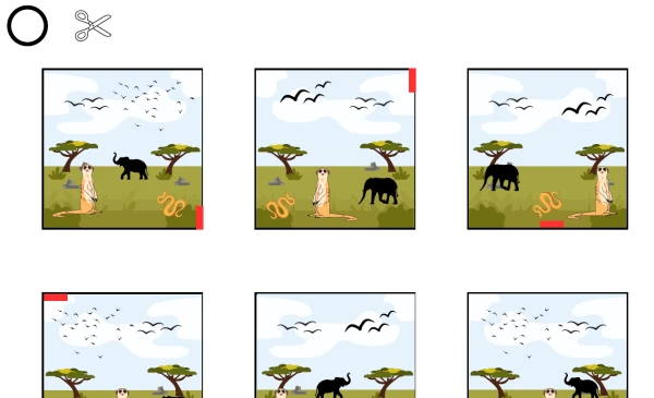 Schau genau mit Savannentieren