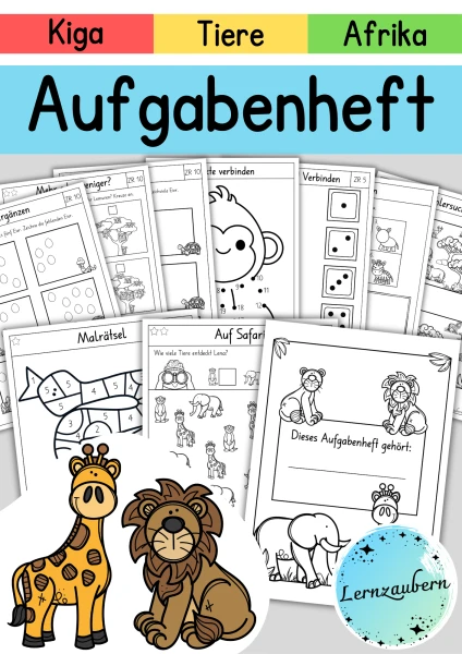 Aufgabenheft Afrika für den Kindergarten