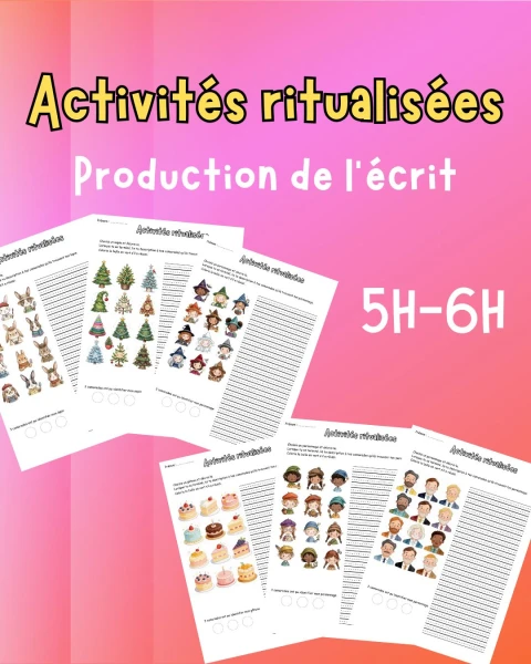 Activité ritualisée - production de l’écrit