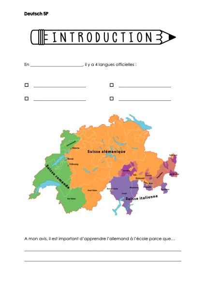 Allemand 5P - Introduction