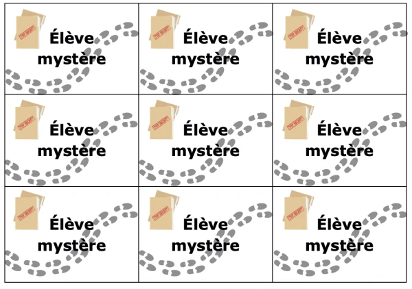Gestion de classe - élève mystère