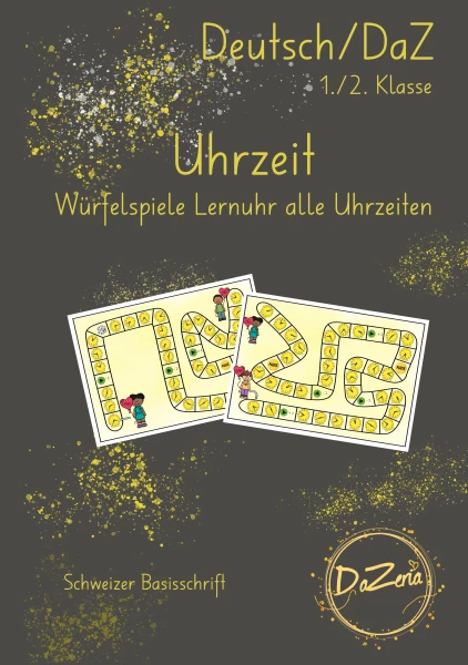 Uhrzeiten Würfelspiele (alle Uhrzeiten 5-er Sprünge)