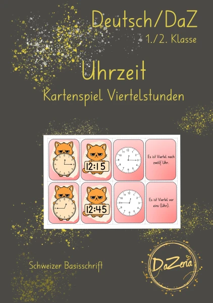 Uhrzeiten Spiel (Viertelstunden)