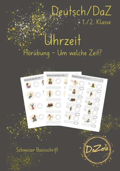 Uhrzeiten Hörübung