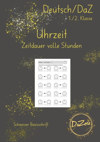 Uhrzeiten Zeitdauer (volle Stunden)