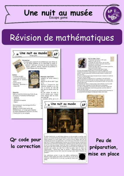 6P Une nuit au musée des mathématiques