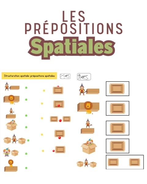 Fiche sur les prépositions spatiales