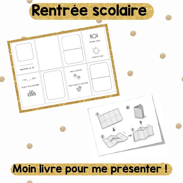 Petit livre pour se présenter ! Rentrée scolaire