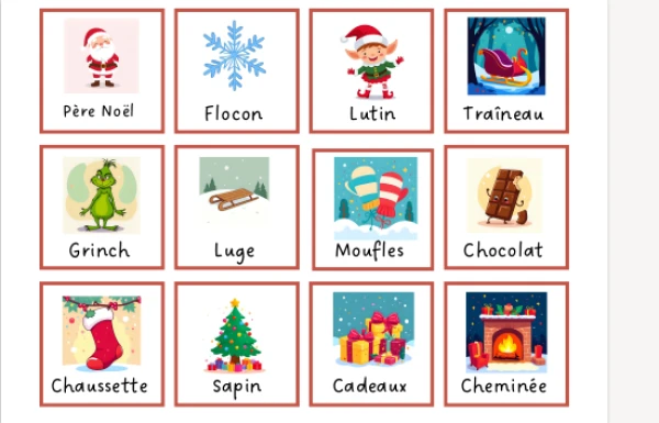 Mémory de Noël