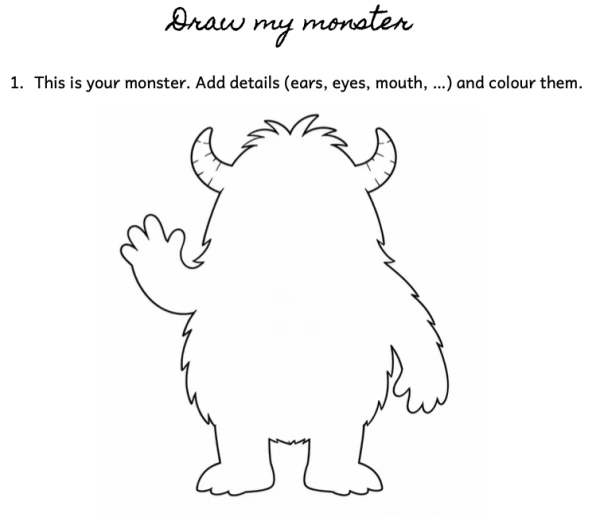Anglais unit 6 - Draw my monster