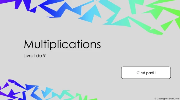 Multiplications / Livret 9