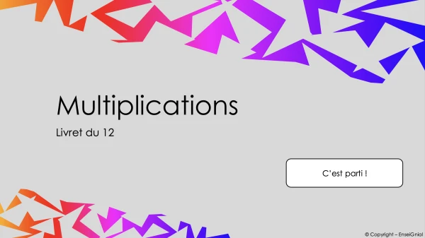 Multiplications / Livret 12
