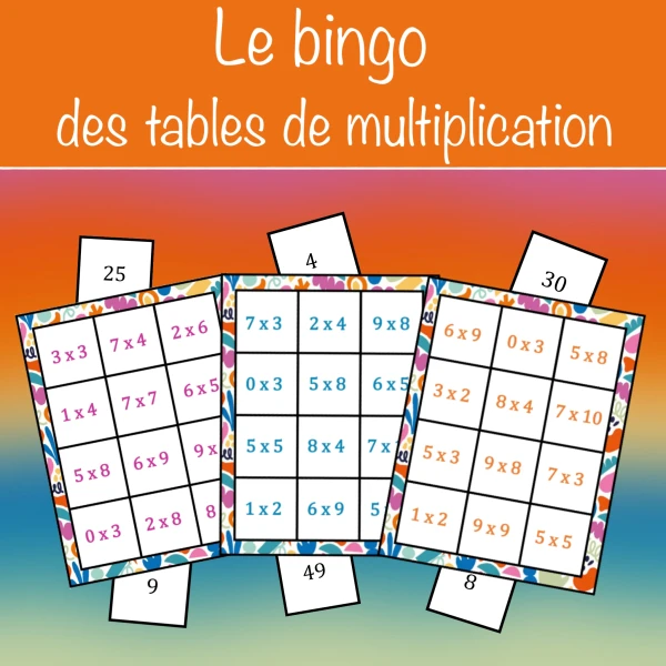 Le bingo des tables de multiplication