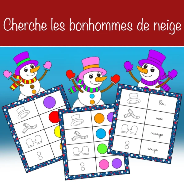 Cherche les bonhommes de neige