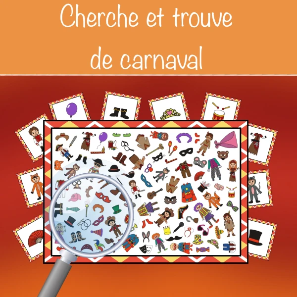 Cherche et trouve de carnaval