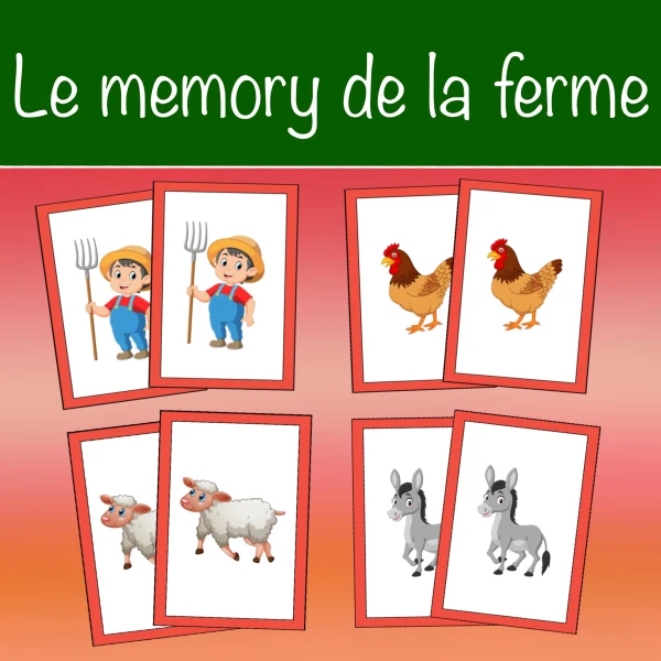 Le memory de la ferme