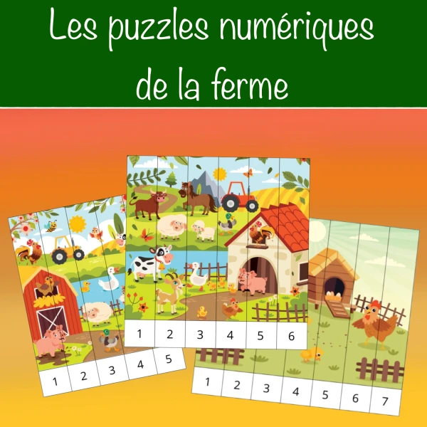 Les puzzles numériques de la ferme