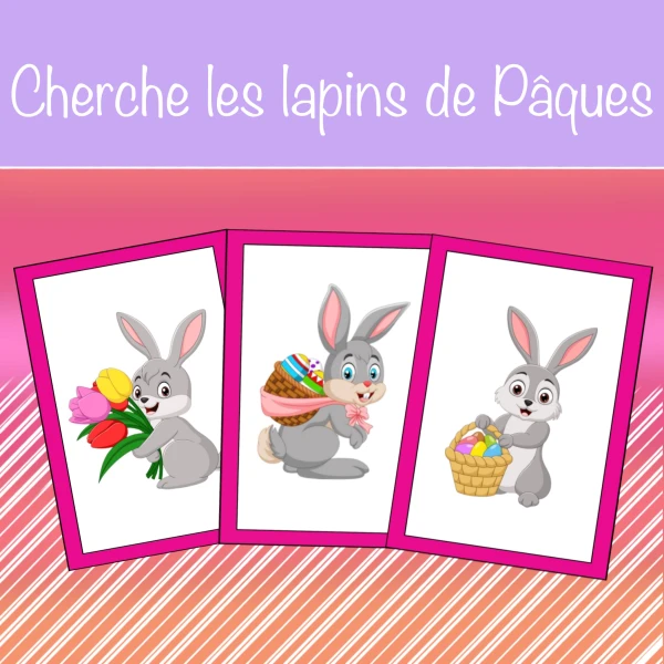 Cherche les lapins de Pâques