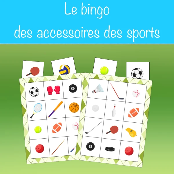 Le bingo des accessoires des sports