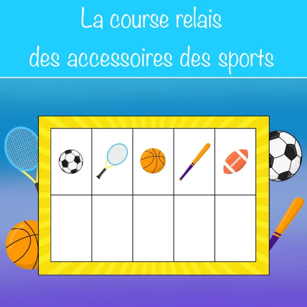 La course relais des accessoires des sports