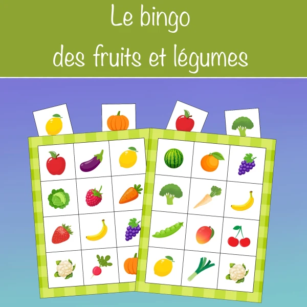 Le bingo des fruits et légumes