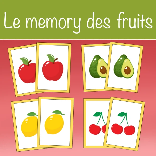Le memory des fruits