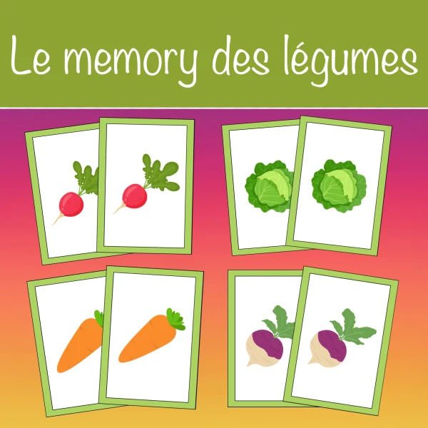 Le memory des légumes
