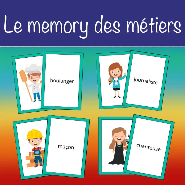 Le memory des métiers 2