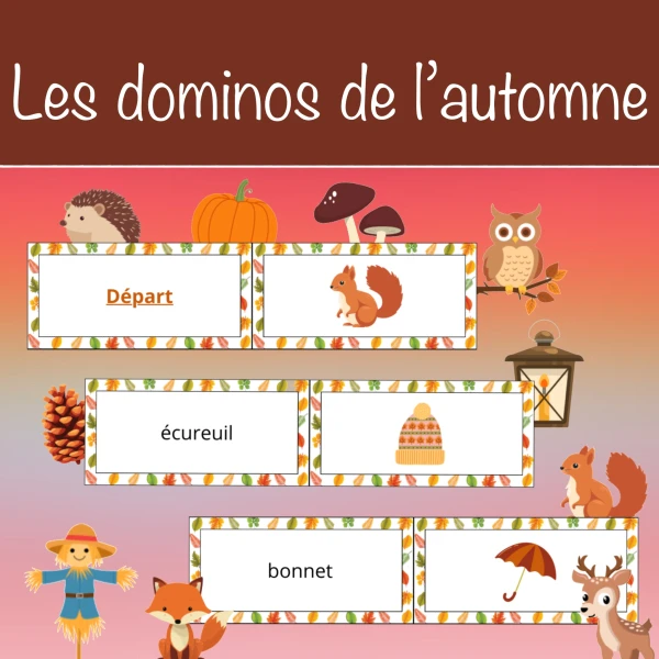 Les dominos de l'automne