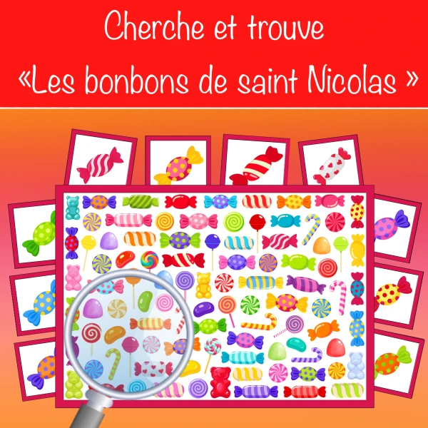 Cherche et trouve "Les bonbons de saint Nicolas"