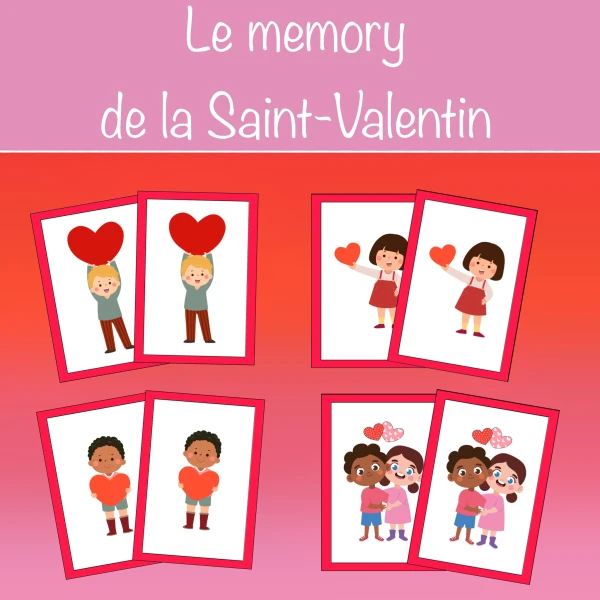 Le memory de la Saint-Valentin